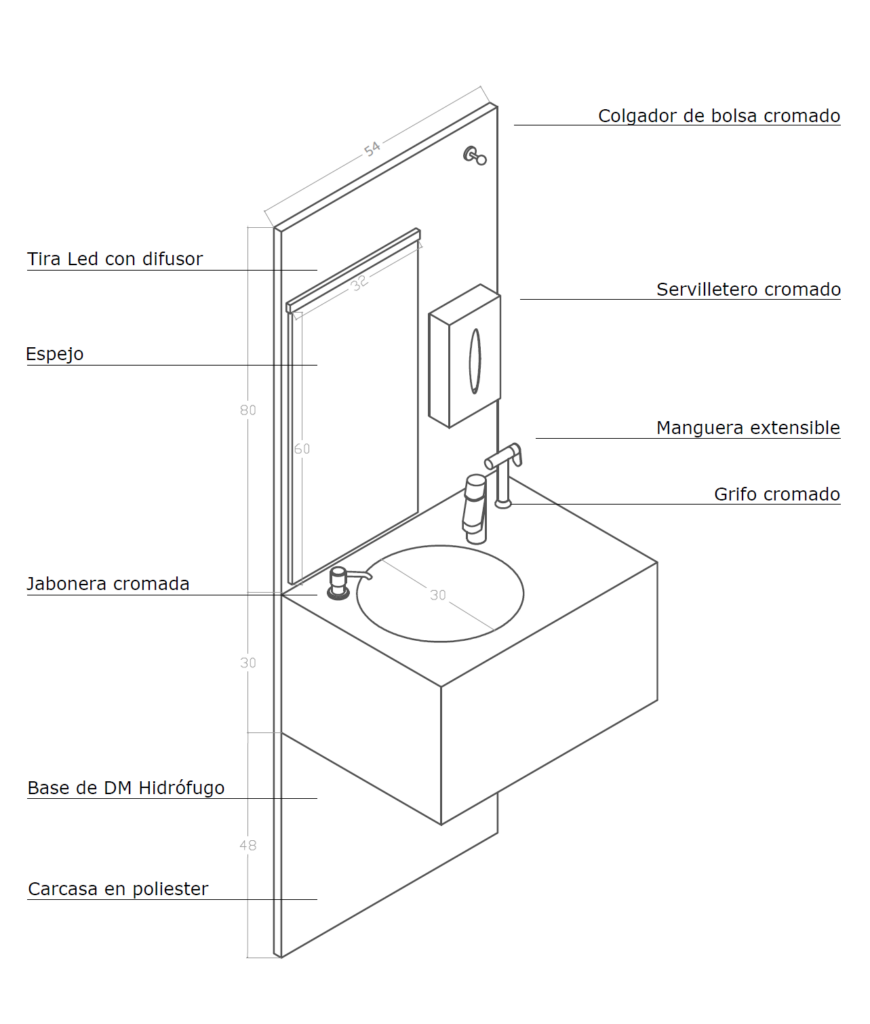 baño ostomizado